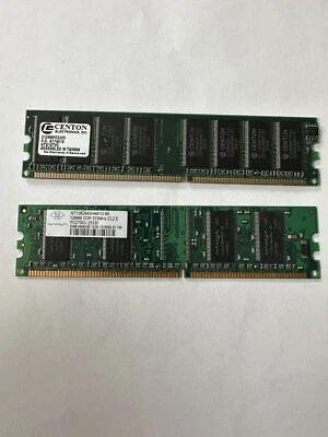 Centon 512MB SDRAM, Nanya 128 DDR Together - Image 1 of 2
