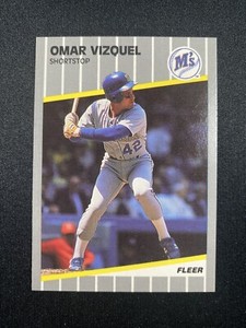 1989 Fleer Update Omar Vizquel Rookie Seattle Mariners #U-62 Qty