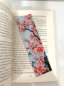 Cherry Blossom Bookmark - 3D Printed, Flower Bookmark, Bookmark, Floral Bookmark - Picture 1 of 6
