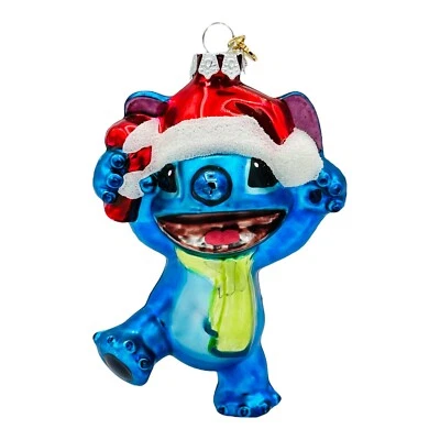 Disney Sketchbook Stitch Glass Christmas Ornament 2015 Lilo & Stitch SUPER RARE - Image 1 of 4