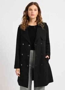 MARCS SIZE 10 High Road Trench Coat in Black $359 BNWT ! NEW - Picture 1 of 7
