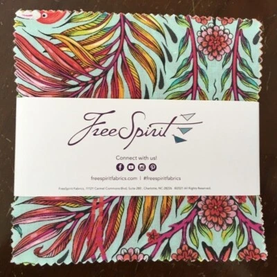 TULA PINK DAYDREAMER 42 PC. CHARM PACK 5 INCH SQUARES COTTON FABRIC - Image 1 of 3