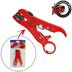 Knipex 125mm Coax Stripper Coaxial Stripping Tool RG 59 RG6 RG7 RG11 16 60 06 SB - Picture 1 of 4