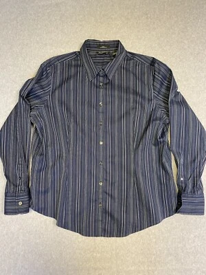 Eddie Bauer Shirt Mens Extra Large Blue Stripe Flex Stretch Casual Workwear - Image 1 of 4