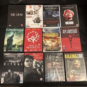 12 X Horror Style Dvd Movies / Joblot - Foto 1 di 2