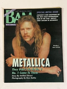 Metallica 1991 BAM Magazine #368 Motley Crue, Nirvana, Sam Phillips, Concrete - Picture 1 of 14