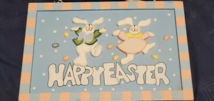 Placa de madera Happy Easter Bunny - Imagen 1 de 5