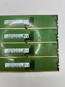 SK Hynix DDR4 16GB (4X4GB) 1Rx16 PC4-2400T-UCO-11 HMA851U6AFR6N-UH (4 Sticks) - Picture 1 of 3