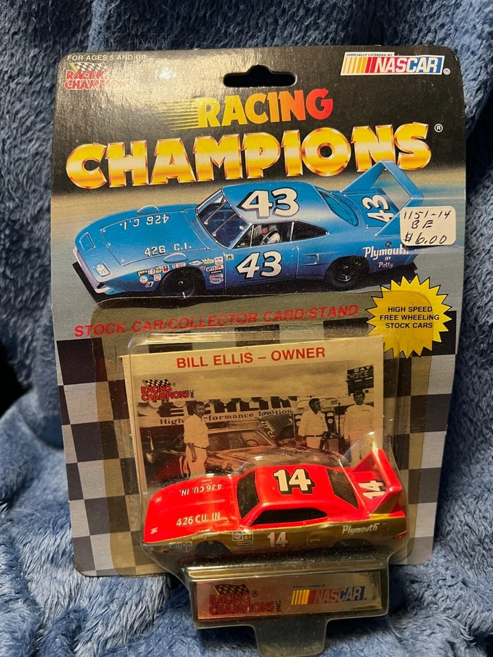 Racing Champions NASCAR 1991 Bill Ellis dueño #14 Plymouth 1:64 diecast nuevo Foto 1 de 1
