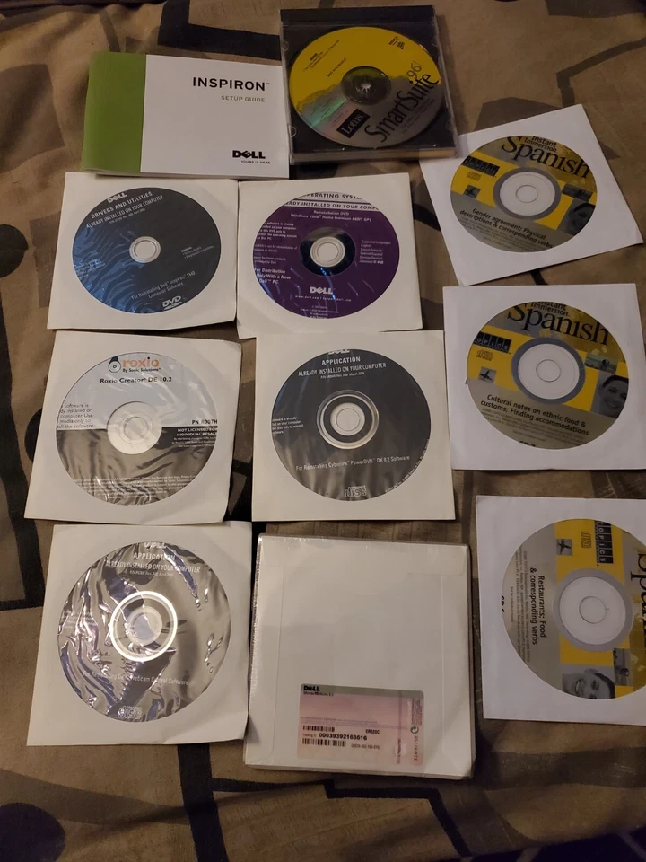 Dell Inspiron 1440 Recovery Disks Vista Home X64 & Spanish Instant Imersion  - Image 1 of 1
