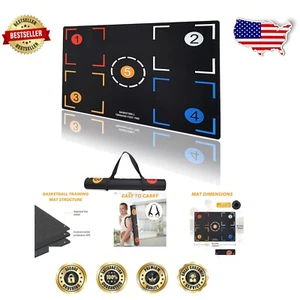 Portable High-Traction Basketball Training Mat for Agility & Dribbling Skills - Picture 1 of 8