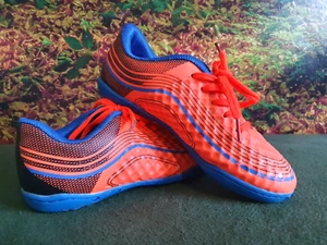 Kinder Fußballschuhe Hallenschuhe Schuhe Sport Kickschuhe Orange Blau Gr 32 - Bild 1 von 7