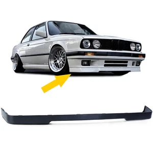 Alerón delantero alerón labio negro versión deportiva para BMW Serie 3 E30 desde 1987-1994 - Imagen 1 de 5