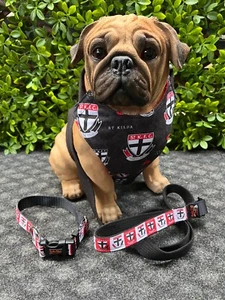 ST KILDA SAINTS AFL Football Dog Collar, Lead, Doggy 'dana, Harness; FUNKY FIDO - Picture 1 of 34