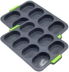 Silikon Backform - zum Brot backen Brötchen Backform antihaftbeschichtet NEU - Bild 1 von 7
