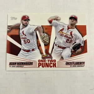 2023 Topps One-Two Punch #12P-5 Adam Wainwright / Jack Flaherty (Cardinals) - Picture 1 of 2