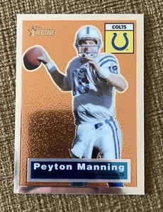 2001 Topps Heritage Chrome /556 Peyton Manning #25 HOF