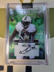 2023 Wild Card Stacked Deck 5 Card Draw Daniel Barker 3/3 Auto Dolphins - Picture 1 of 3