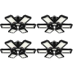 LED Garage Lights 4 Pack -180W, 18000LM 6500K Led Shop Light with 6+1 Deforma... - Picture 1 of 7