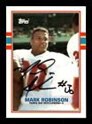 Mark Robinson Signed 1989 Topps Traded Football #122T - Tmpa Bay Buccaneers Auto