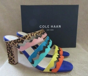 COLE HAAN W10057 Mujer Emilia High Calf Leather Sandalia Shoes US 8.5 EUR 39 NWB - Imagen 1 de 10