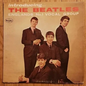 INTRODUCING THE BEATLES 1964 BLACK LABEL NO BRACKETS! MONO VJLP 1062 VG+ - Picture 1 of 11