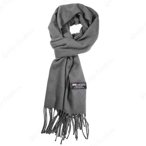 New SOLID 100%CASHMERE winter SCARF High Quality MADE IN SCOTLAND SOFT unisex - Picture 1 of 24