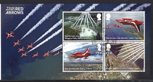 GREAT BRITAIN 2024 RED ARROWS MINIATURE SHEET  NO BARCODE FINE USED - Picture 1 of 1
