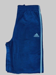 ADIDAS BOYS  FLEECE 3STRIPE JOGGER PANT ATHLETIC(HTR NAVY/WHT XL 18/20)NWOT - Picture 1 of 3