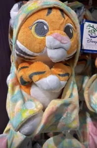 Disney Parks Animal Kingdom Tiger Neonati Peluche in Sacchetto Coperta Nuovo Con Etichetta - Foto 1 di 1