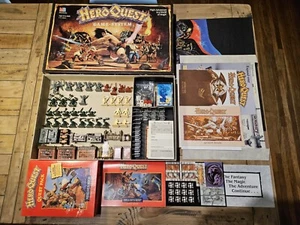 Hero Quest Board Game by Milton Bradley 1989 Complete with Extras - Picture 1 of 14