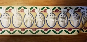 Pillsbury Doughboy Poppin'  Fresh Multi Color Wallpaper Border Roll 5 Yards 1999 - Picture 1 of 3