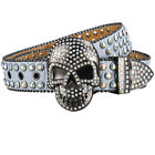 Punk Women's Skeleton Water Diamond Rivet Spicy Girl Cowboy Accessories Y2K Belt