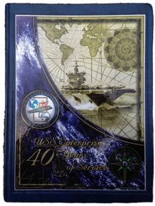 2001 USS ENTERPRISE CVN-65 US NAVY MEDITERRANEAN CRUISE BOOK - Picture 1 of 6