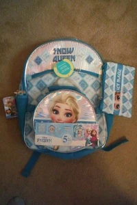 Disney Frozen, Snow Queen 5 Piece Backpack Set,New! - Picture 1 of 5