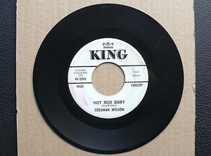 7" Coleman Wilson - Hot Rod Baby - US KING Promo - Picture 1 of 1