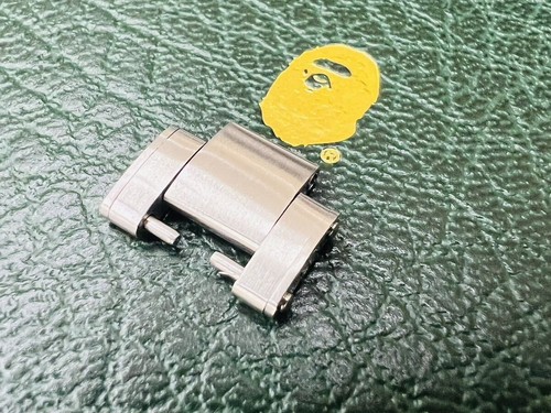 A BATHING APE (BAPE) BAPEX Originale 1 Link Daytona TYPE4 Orologio Uomo Cinturino Bracciale Argento SS 16mm