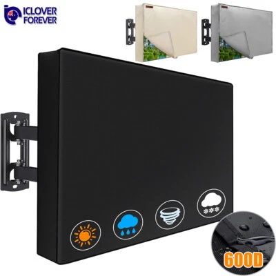 Waterproof Outdoor TV Cover Weatherproof Enclosure 32 43 50 55 65in Flat Screen - Image 1 of 4