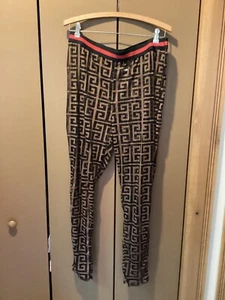 Stretch see thru through leggings greek key design size 1x sexy unisex - Picture 1 of 6