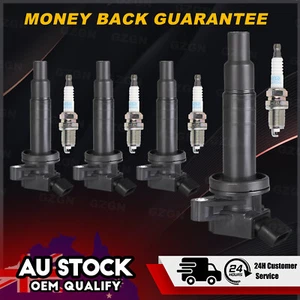 4x Ignition Coil & Spark Plugs for Toyota Corolla ZZE122 ZZW30 ZZT230 99-08 1.8L - Picture 1 of 7