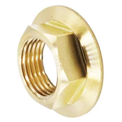 PEPTE Brass 1/2" BSP Back Nut Wide Flanged Threaded Backnut