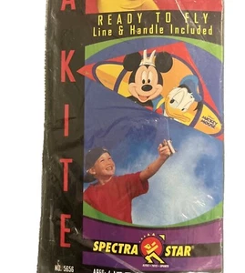 Vintage Disney Mickey Mouse Spectra Star Kite 2002 Ready To Fly 52” Donald Duck - Picture 1 of 10