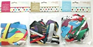 Papermania Spots and Stripes Capsule Ribbon Collection Festive Jewels or Brights - Picture 1 of 4