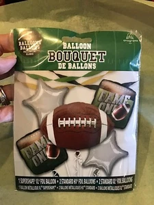 Football Balloon  5 Bouquet Set - Picture 1 of 2