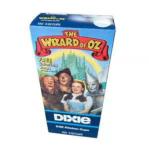 The WIZARD OF OZ Refill Disposable Bathroom DIXIE CUPS 1989 SEALED Box of 100 - Picture 1 of 8