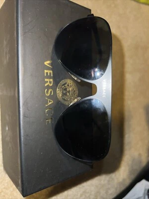 versace women sunglasses New Black Aviator - Image 1 of 4