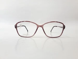 Gafas Stepper Angulares Mujer Plástico Malva Titanio Borde Completo Mod.30106 NUEVO - Imagen 1 de 13