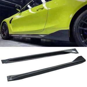Labio de extensión de faldones laterales de fibra de carbono seca estilo MP para BMW G80 M3 G82 M4 21-24 - Imagen 1 de 15