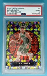 Luka Doncic 2020 Panini Mosaic Stained Glass #9 PSA 9 - Bild 1 von 2