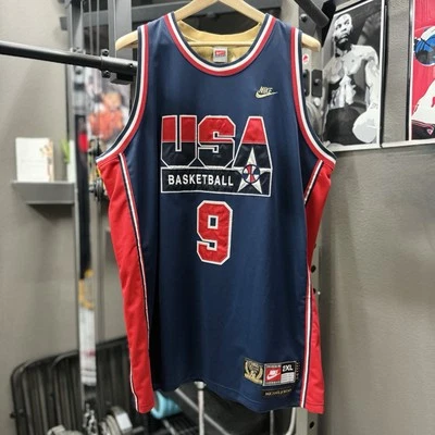 Camiseta deportiva Nike de baloncesto de Estados Unidos Michael Jordan #9 Dream Team azul marino talla 2XL XXL Foto 1 de 4